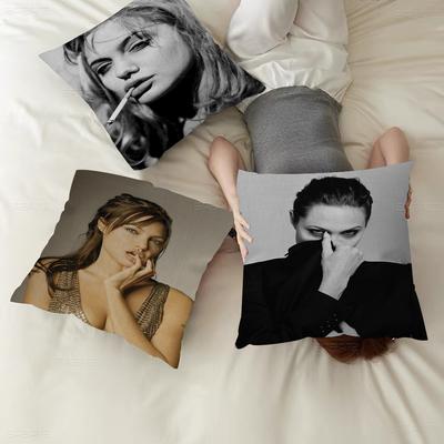 A-angelina J-Jolie Vintages Cushion Cover 30x50 Polyester Sofa Cushions Decorative Throw Pillows Home Decoration Pillowcover