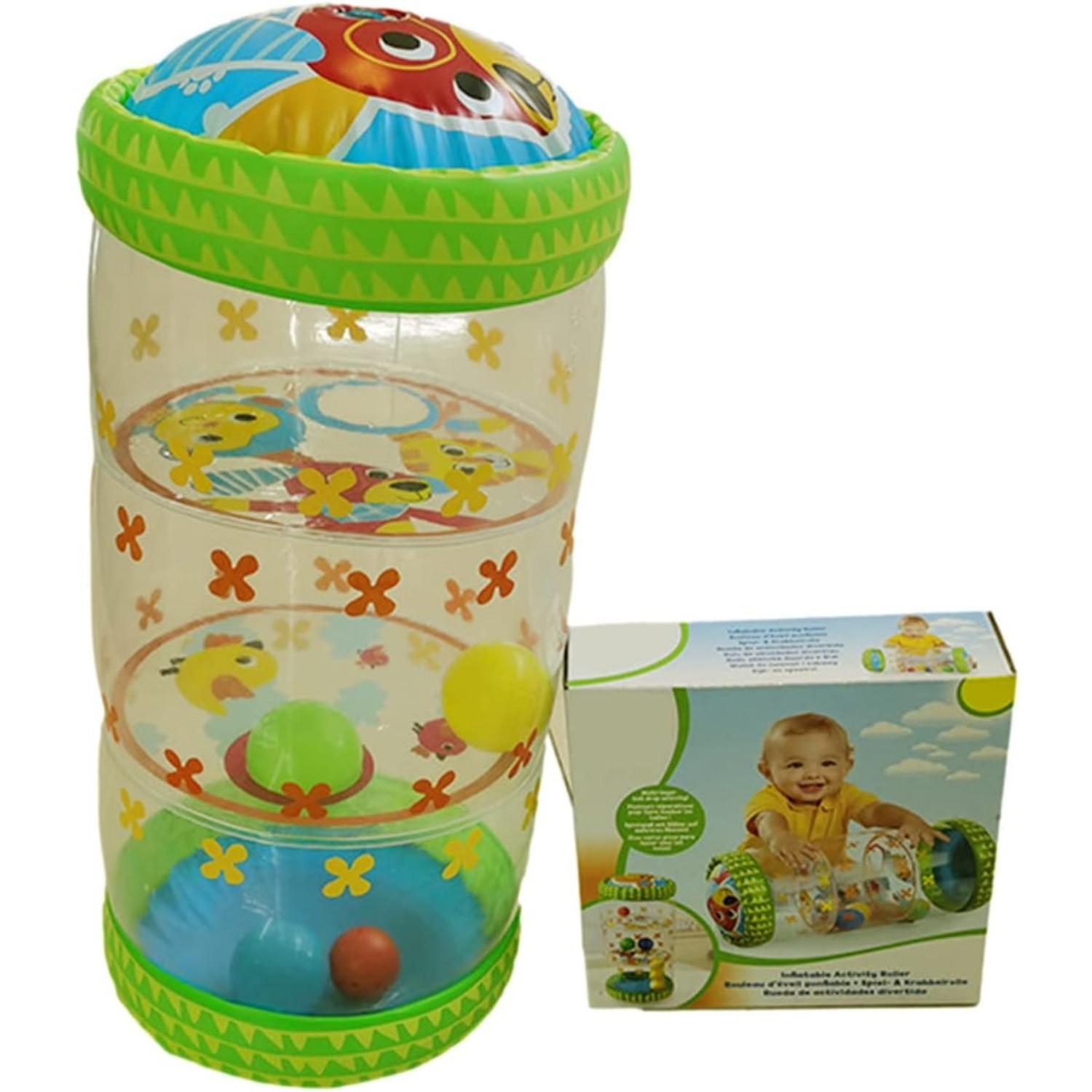 

Надувная игрушка-ролик, Надувной детский ролик, Детский ролик для ползания, Детская игрушка для ползания, Игрушка-колокольчик для малышей, Игрушка-ходунки с океанским мячом для ребенка 48*22*0.28cm зелёный