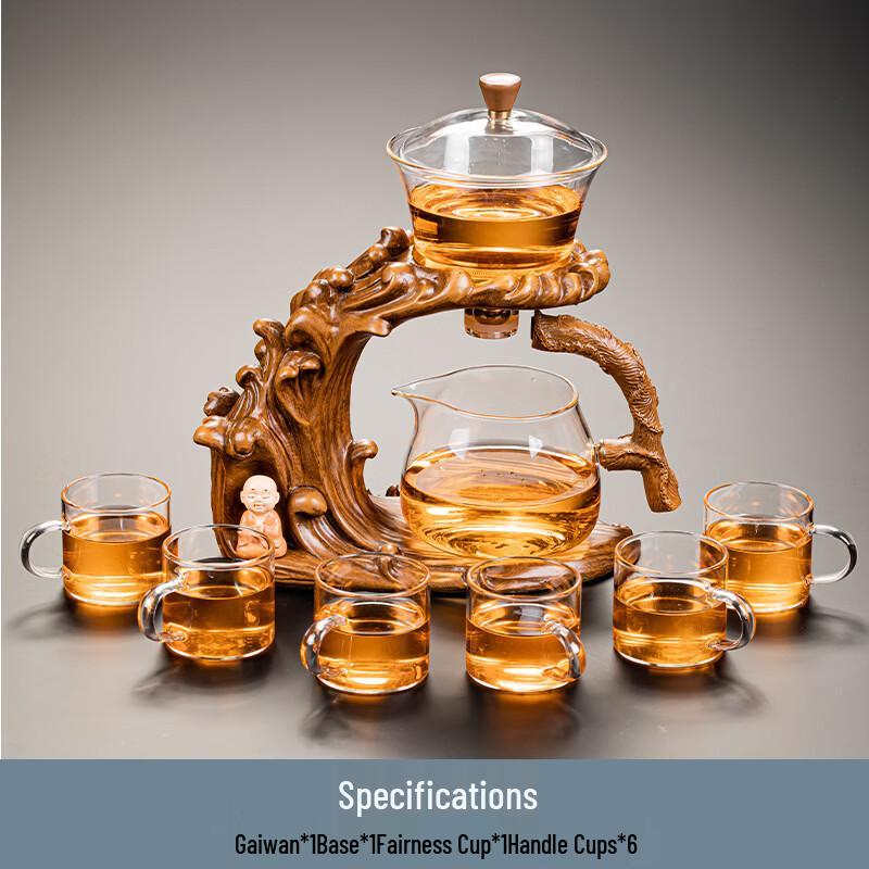 Chaxun Automatic Glass & Ceramic Chinese Tea Set