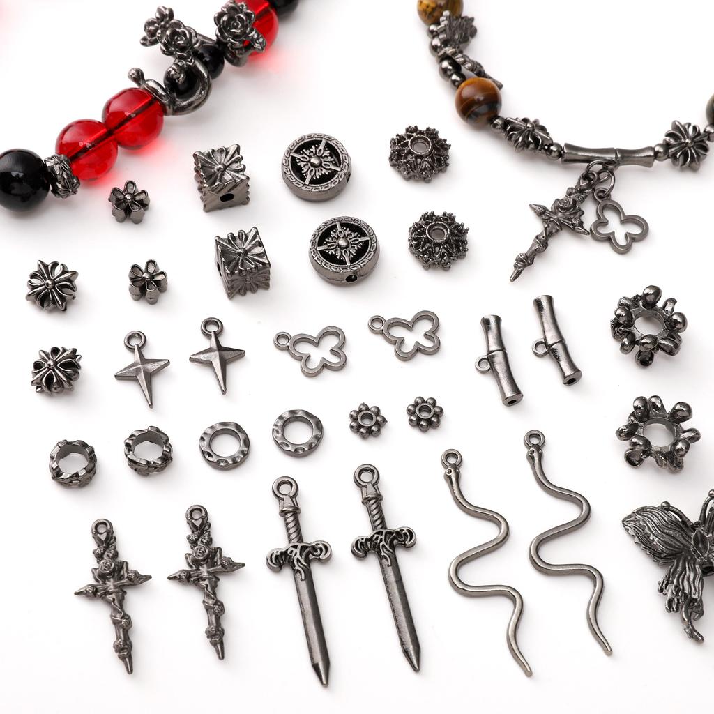 5-20Pcs Alloy Barrier Beads Accessories Series For DIY Necklace Bracelet Jewelry Making