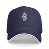 Serpent SpellWhite Baseball Cap Vintage Beach Elegant Womens Hats Unisexs