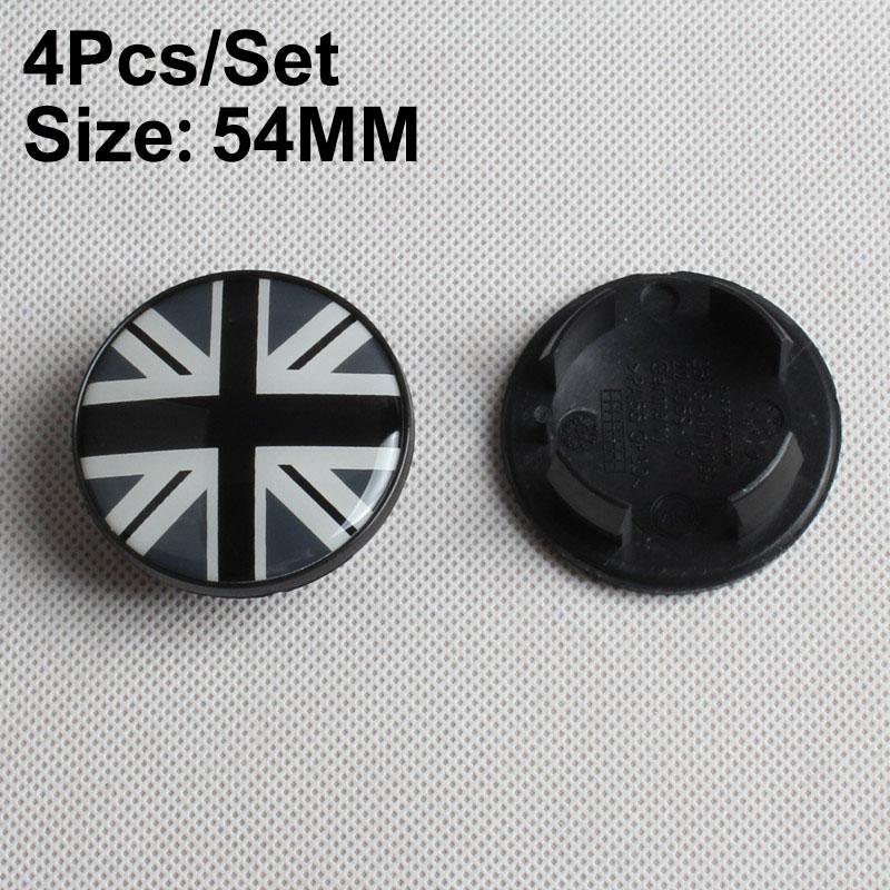4Pcs 54MM 56MM Car Logo Wheel Center Hub Stickers Accessories For MINI One Cooper JCW Countryman Clubman Cabrio Paceman Coupe