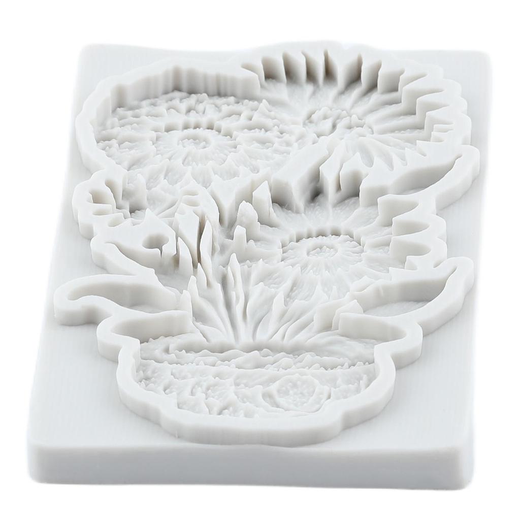 Chrysanthemum Flower Silicone Molds Flower Pot Fondant Mold Cake Decorating Tools Cupcake Topper Candy Chocolate Gumpaste Mold