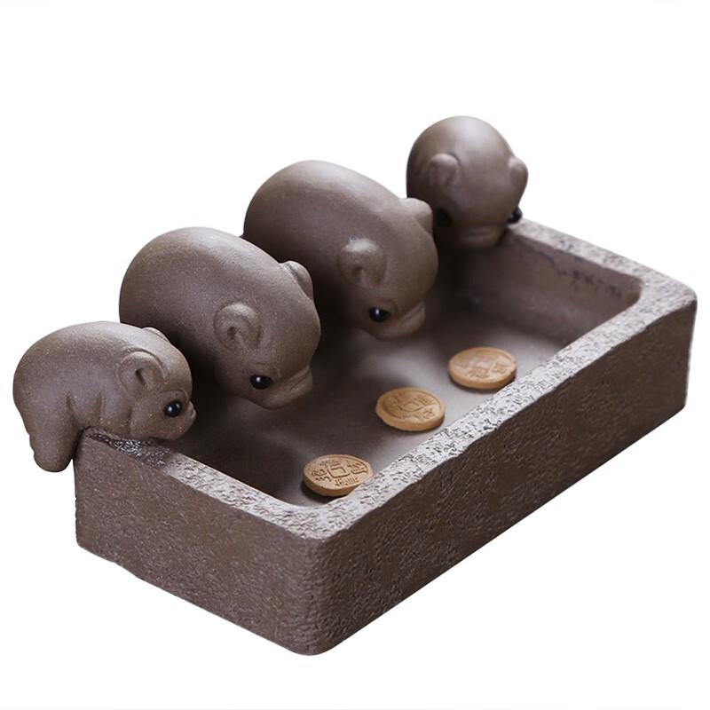 Zisha Ceramic Monkey Teaware Lid Rest