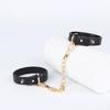 Sex Toys for Women Couples Adult Games Slave Bondage Handcuff Luxury Leather Handcuff Gold Chain Leash  Erotic