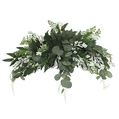 Artificial Greenery Flower Swag Artificial Greenery Floral Swag Decor for Home Party Table Door Wall Decor 70CM