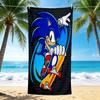 1Pc Sonic Adventure Beach Towel Quick Dry Multiuse For Beach Pool Gym Yoga Home Travel Christmas Halloween Xmas Gift N164