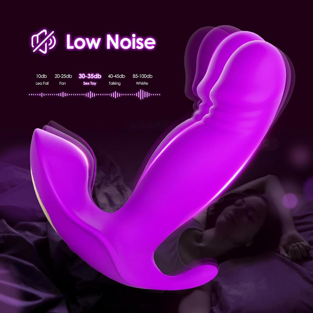 Wearable G Spot Dildo Vibrators Adult Sex Toys for Women or Men, App Remote Control Panty Mini Vibrator with 10 Quickly Wiggling And Vibrating Modes