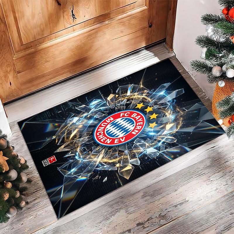 Bayern Munich Printed Flannel Area Rug Non Slip Soft Polyester Floor Carpet Indoor Decor Mat for Bedroom Living Room Sofa Game Room Home Decoration