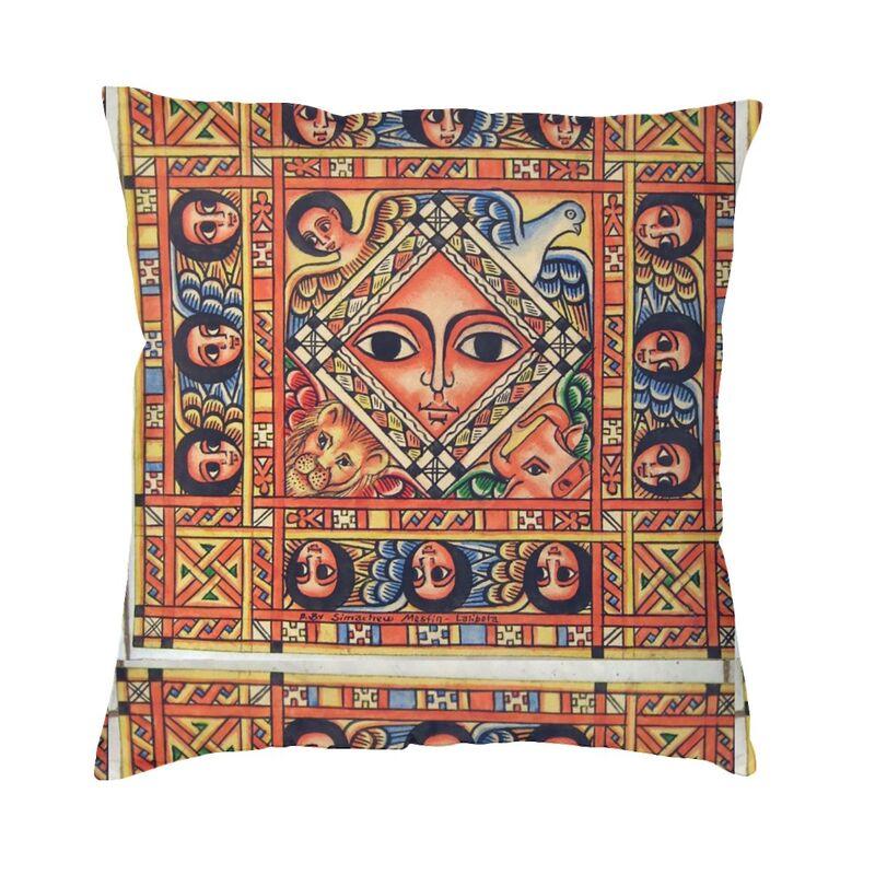 Nordic Style Ethiopian Cross Design Cushion Covers x Soft Pillow Case for Sofa Square Pillowcase Decoration Pillows