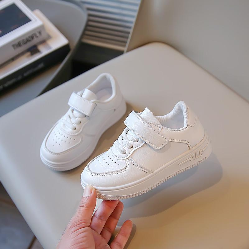 Performance classmates children's little white shoes boys' shoes 2025 spring and autumn new student girls white sports shoes