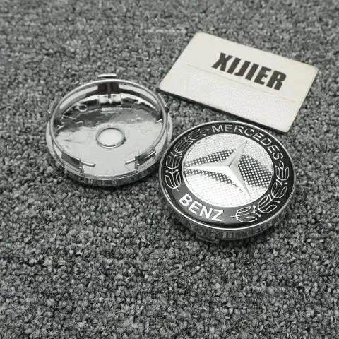 4PCS 60mm Diameter ABS Hub Cover for Mercedes-Benz Cars And SUVs Replacement Wheel Hub Cap