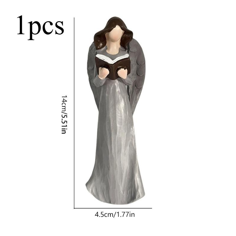 

1/2pcs Resin Desktop Ornaments Flower Fairy Angel Ornaments Goddess Bouquet Reading Ornaments Home Decoration Ornaments