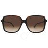 Isle Of Palms Brown Gradient Square Ladies Sunglasses Mk2098u 378113 56