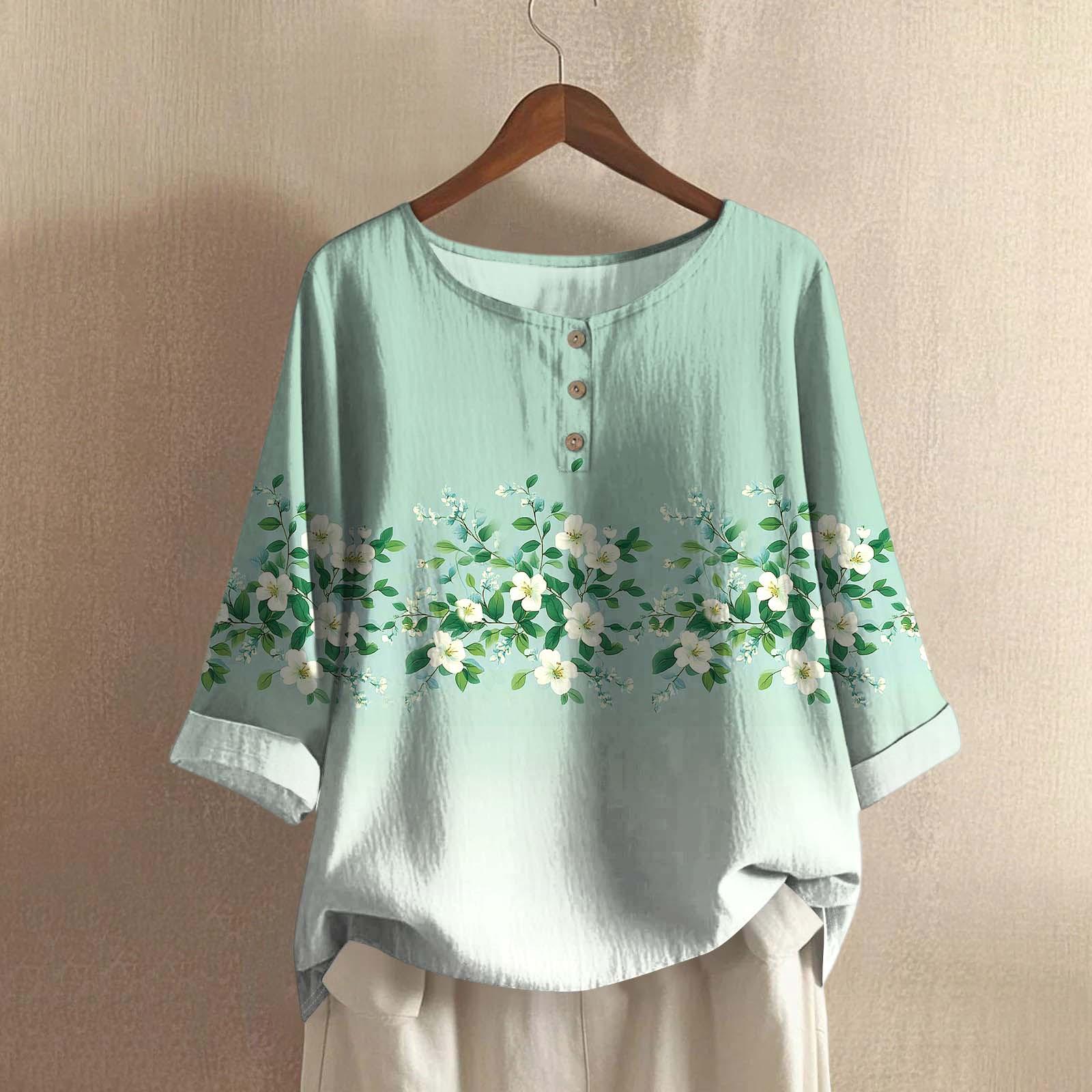 

Women s Fashion Casual Long Sleeve Halloween Printed V-Neck Top L армія зелений колір