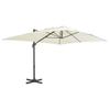 Traffic Light Umbrella with Aluminum Pole 400 X 300 Cm Sand Beige