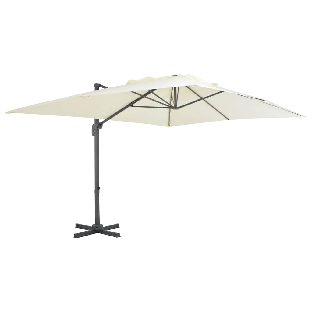Traffic Light Umbrella with Aluminum Pole 400 X 300 Cm Sand Beige