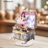 1pc, 2D, Flat, Rotating, Acrylic, Music Box Dancing Angel, Ballerina, Colorful, Desktop Decoration, Home Furnishings