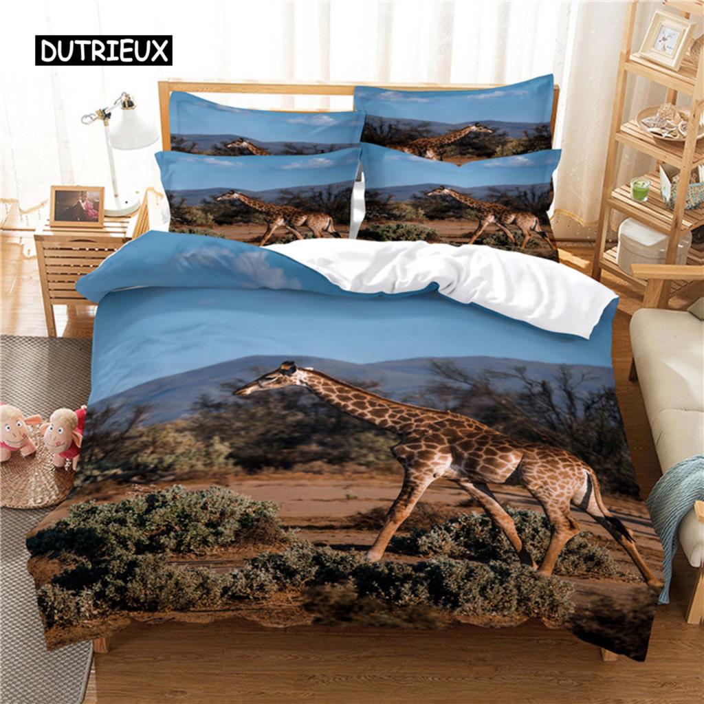 Tiere Bettwäsche-Set Bettbezug-Set 3D-Bettwäsche Digitaldruck Bettwäsche Queen-Size-Bettwäscheset Modisches Design