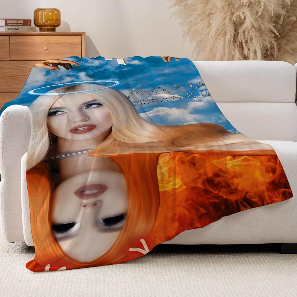 Americká zpěvačka Ava Max Deku na pohovku Kancelář Postel Letadlo Cestování Spánek Čtení Relaxace Kempování Měkké A Teplé