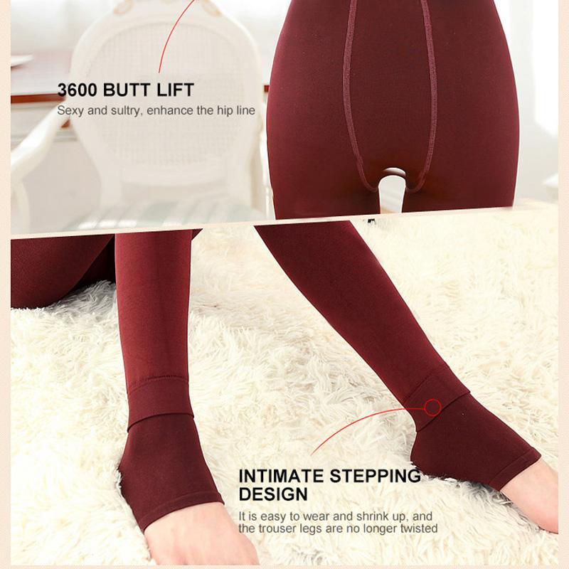 Leggings 300g Ispessiti in Velluto Plus da Donna Taglie Forti Velluto Perla Pantaloni All-in-one Pantaloni Caldi