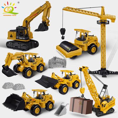 Inżynierski Model Ciężarówki Diecast Koparka Żuraw Wywrotka Pojazd Śmieciowy Klasyczny Miejski Pojazd Budowlany Zabawka dla Dzieci Chłopca