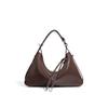 Genuine leather underarm bag 2025 new women's trendy commuter bag niche messenger bag cowhide crescent fashion shoulder bag