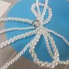 Bowknot Charm for Jewelry Making DIYs Craft Supplies Pearl Bows Shoe Buckle Decors