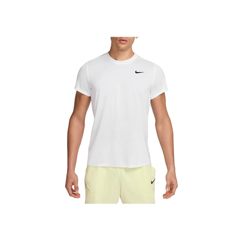Nike Court Victory Dri-Fit Comfortable Soft Breathable Short Sleeve T-Shirt Men Tops White FZ6921-100