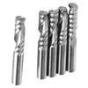 5pcs 6mm Shank Tungsten Carbide Single Flute End Mills Spiral Cutters CNC Milling Bits