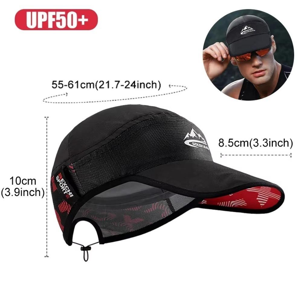 Quick-drying Cycling Cap Anti-UV Mountaineering Cap Casual Sunshade Headwear  Unisex чёрный