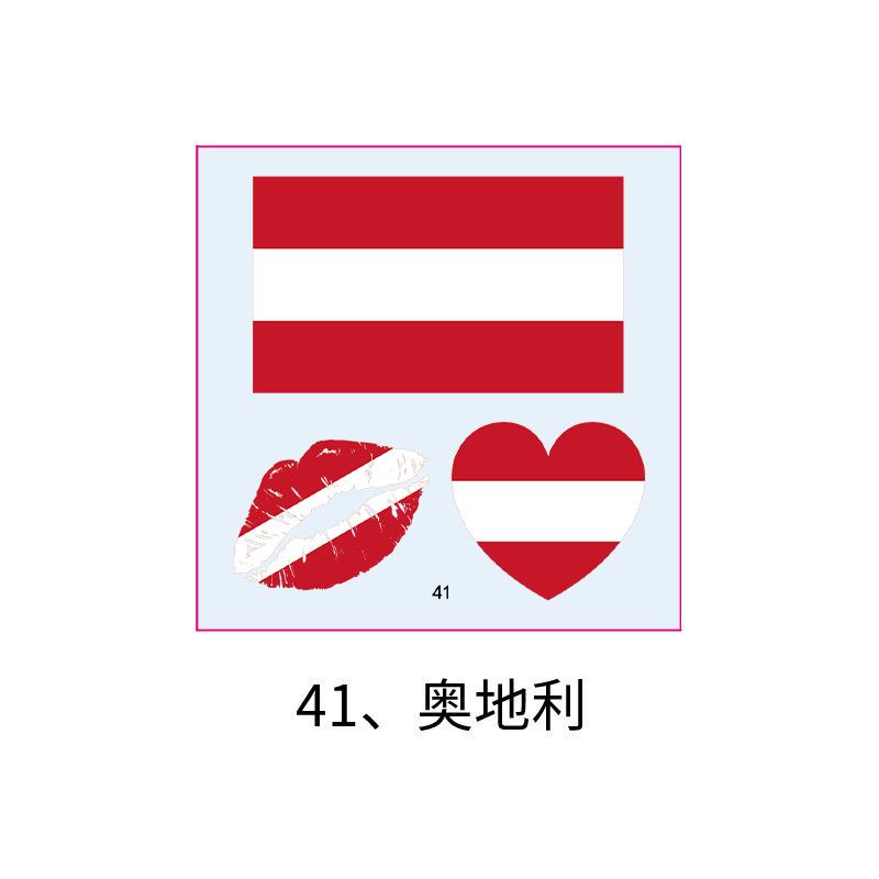 US, Canada and Mexico World Cup Flag Tattoo Sticker, Football Game Sports Meeting Tattoo Sticker, Makeup Face Sticker