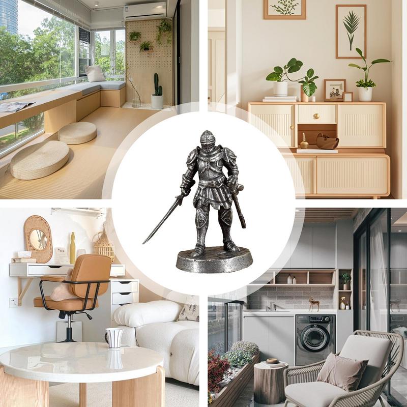 Desk Figurines Warrior Craft Ornament Creative Desktop Model Toy Home Decoration For Garden Balcony Nightstand Entryway Living
