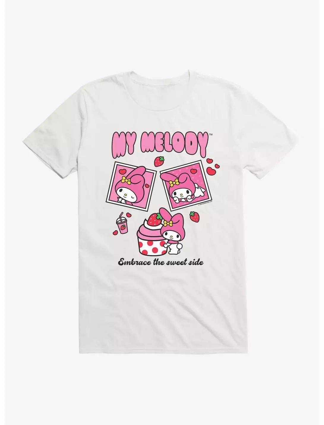 

Sanrio 2026 Summer Comic Form My Melody Image 100 Cotton Printed Casual Tshirt Adult Children Parentchild Top Homewear Y2k S