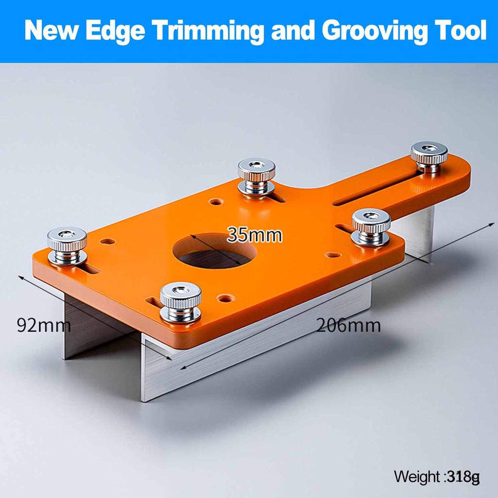 Wood Router Slotting Locator Accurate Slotted Base Slotting Machine Bracket Handheld Edge Trimmer Milling Curve Cutting Tool