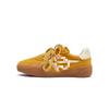 Leather soft sole soft surface shoes spring new embroidery casual sports shoes board shoes