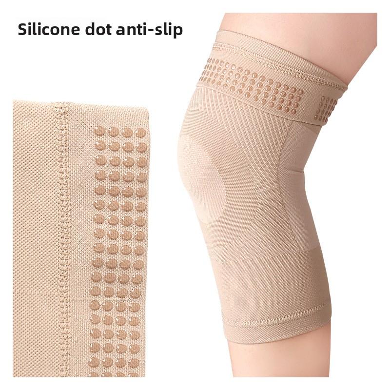 

Вторичное распределение давления Наколенники для сохранения тепла, Силиконовые противоскользящие, Дышащие, Эластичная защита, Нейлоновая спортивная защитная экипировка для коленей XXL