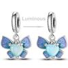 Glow In The Dark Firefly Charm Bead Fit Necklace Bracelet 925 Silver Chameleon Pendant Beads Women DIY Jewelry Making