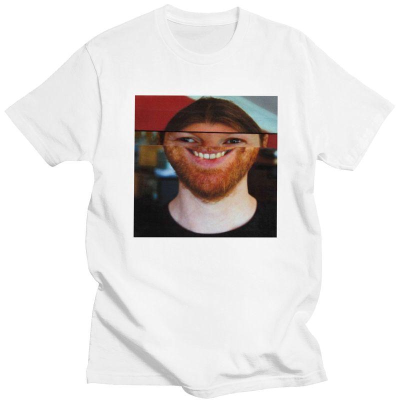 Maglietta Personalizzata Aphex Twin da Uomo 100% Cotone T-shirt Tempo Libero Manica Corta T-shirt Vestibilità Slim