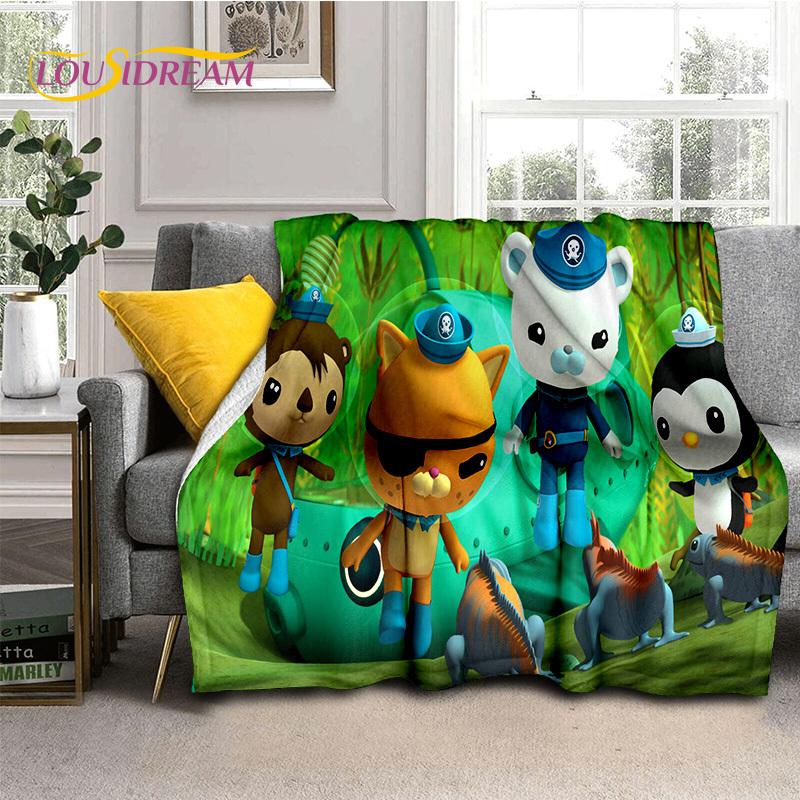 The Octonauts Barnacles Cute Cartoon Soft Blankets,Keep Warm Flannel Throw Blanket for Picnic Beds Sofa Home Bedroom Gifts Kids