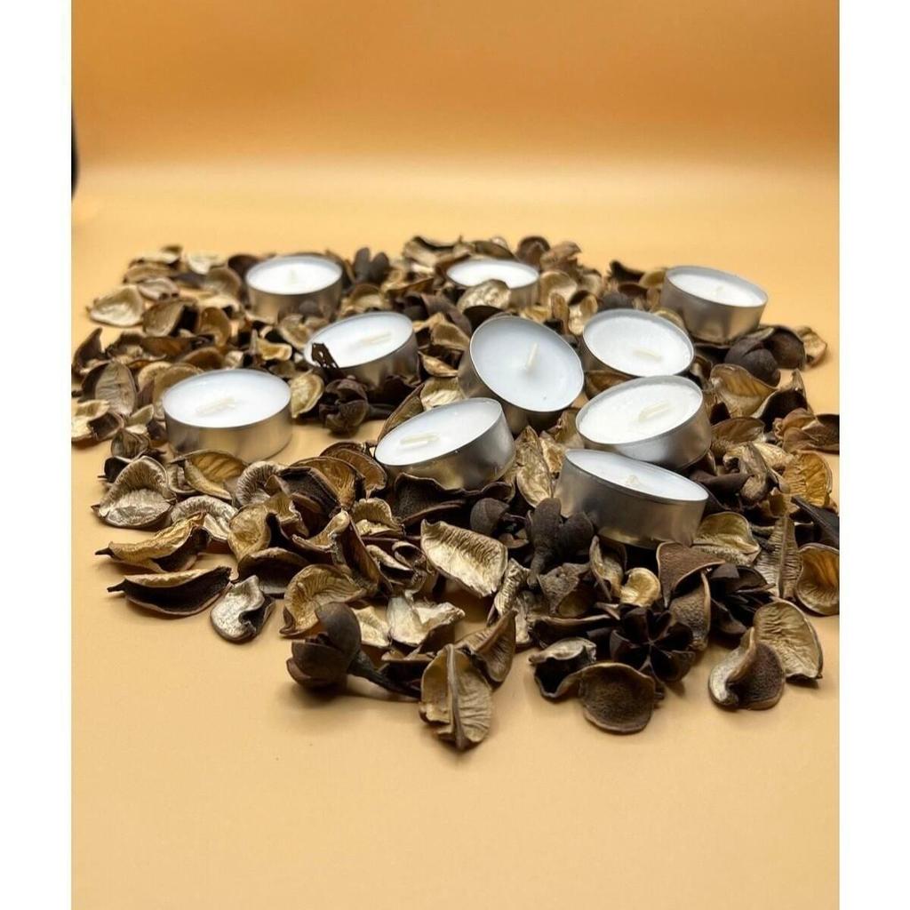 Tealight Candle Mini Size Soy Paraffin 50 Pieces White Economic