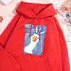 Graffiti Confused Duck Print Women's Hoodie Fashion Hoodie Casual Hoodie Korean Women's Clothing Graphic Retro Fashion