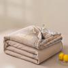 Simple Grid Printed Cooling Blanket for Summer Comfortable Breathable Air Conditioner Comforters Single Double Bed Quilted Quilt