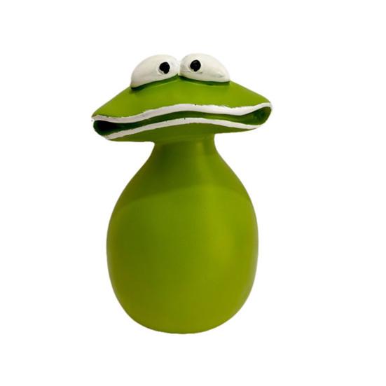 Whimsical Frog Garden Statue Cute Big Mouth Frog Figurine with Goofy Expression for Patio Lawn Yard Balcony Porch Outdoor Indoor Decor