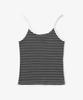 Solteuaenchokollis Striped Sleeveless Rib Knit Black 4W2321006