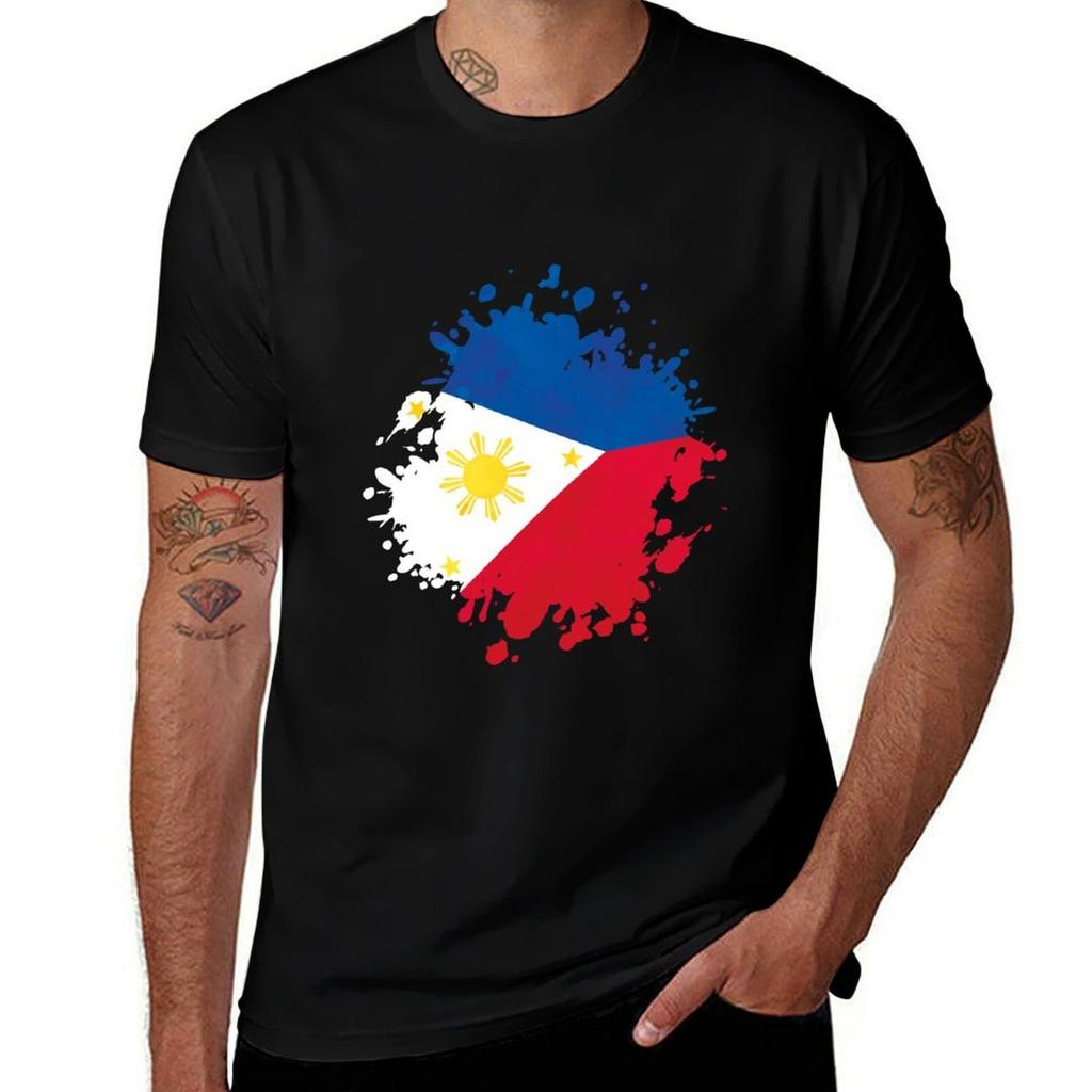 Phillipines Country Flag Countrys Icon Symbol Travel Born In Tshirt Breathable Sportswear Tshirt For Unisex