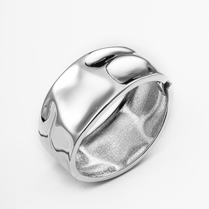 

Необычный круглый браслет Ювелирные изделия Мода Сплав Широкий вариант Круглый пружинный открытый браслет Женский