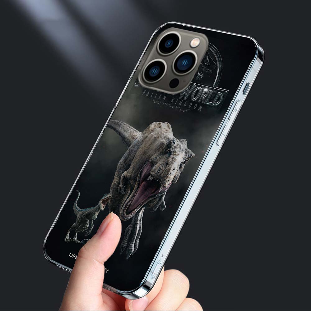 New World Jurassic Park Phone Case For Iphone 16E 15 Pro 14 Plus 17E 16 17 Pro Max Air 11 12 13 Mini Shockproof Capa Cute Cov