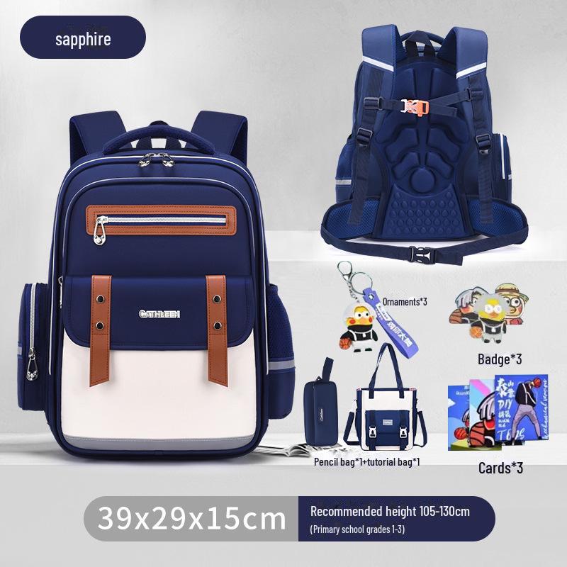 Cloud Schoolbag: Large Capacity, Lightweight Backpack for Grade 1-6 Boys & Girls