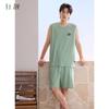 Xuan Liang Men's Sleepwear Summer Modal Cotton Tank Top Shorts Casual Outable Large Cool Home Furnishing Set